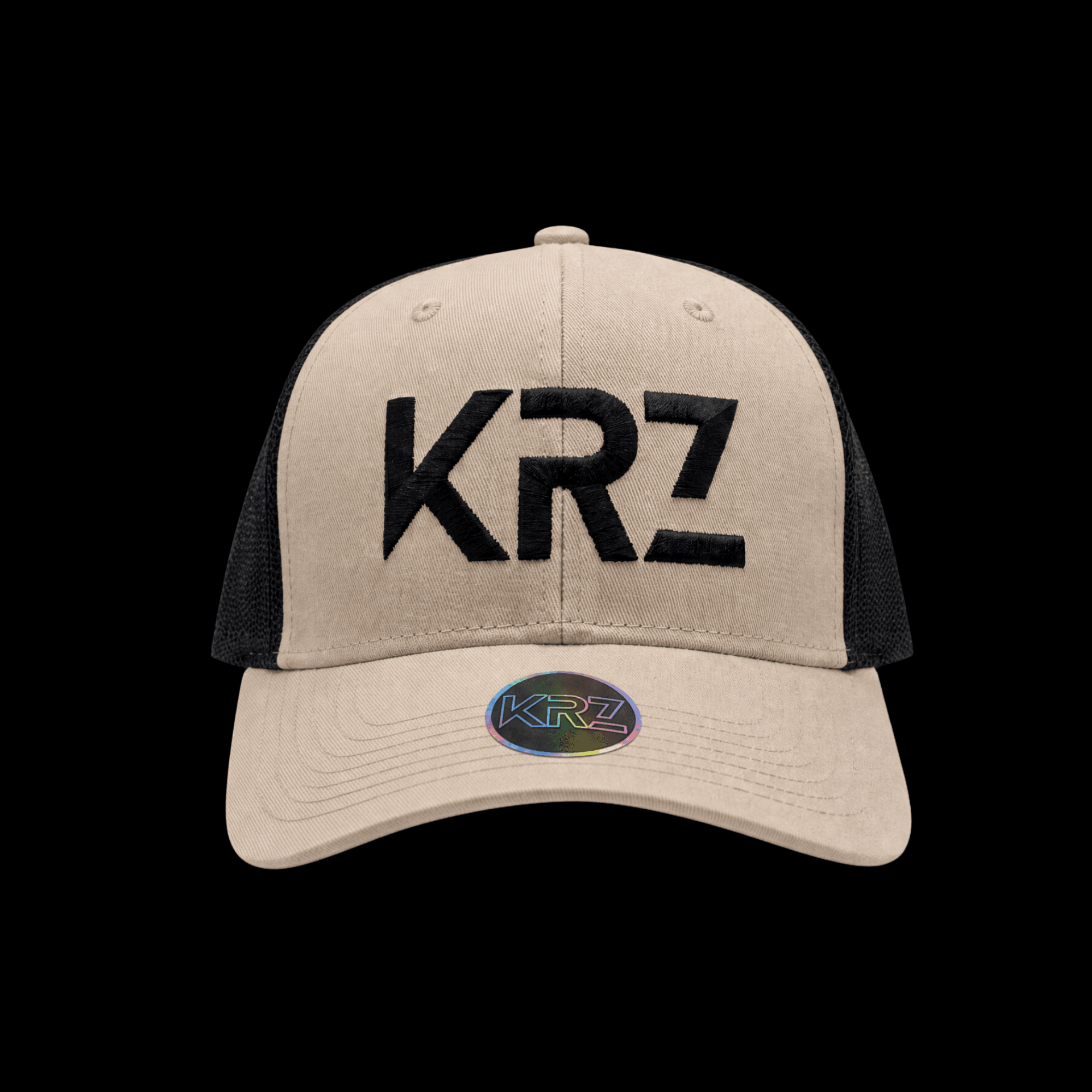 KRZ Stone & Black Trucker Cap