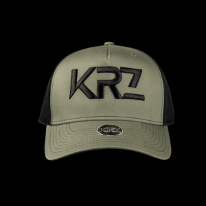 Khaki Green & Black Premium Trucker Cap